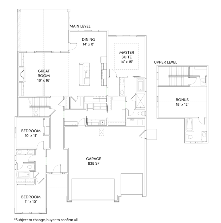 Birch wBonus Floor Plan