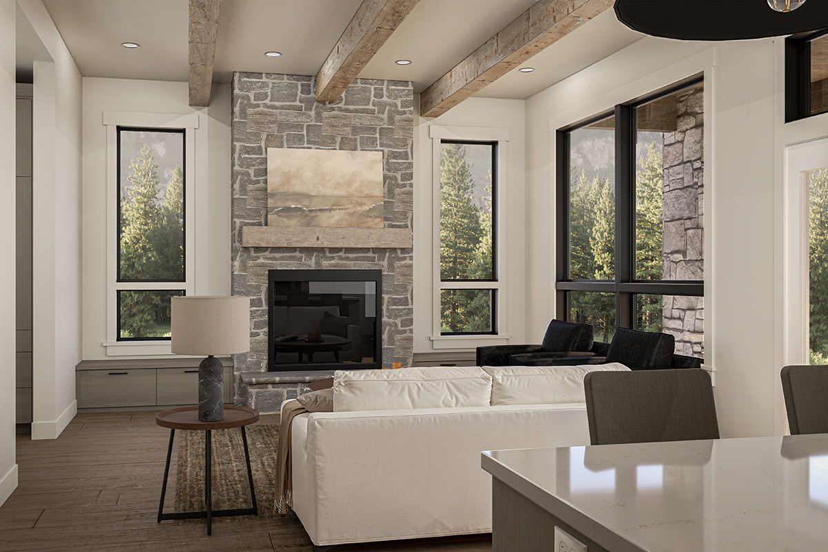 Unit C - Great Room Angle 1