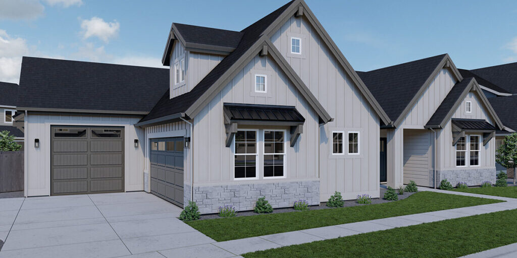 Alturas Homes rendering of The Cambridge floor plan in Quartet at 4276 W Bryant Way