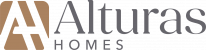 Alturas Homes Logo - Grey & Yellow