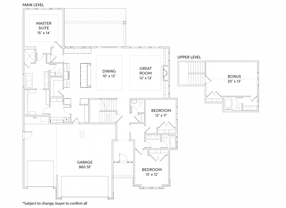 Aspen with Bonus Floor Plan Main