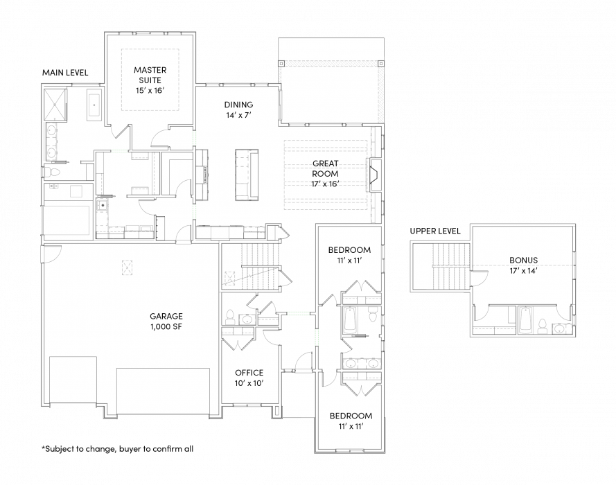 Madison with Bonus Floor Plan